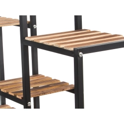 Kwietnik stojący drewniany wysoki na kwiaty doniczki 3 poziomowy regał