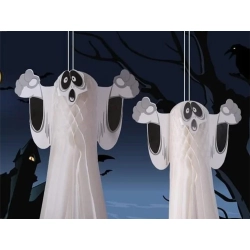 Duch zawieszka papierowa halloween duszek 3d składany z papieru dekoracja