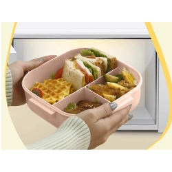 Lunchbox śniadaniówka pojemnik na śniadanie obiad z przegródkami i sztućcami Verk Group model 369559642