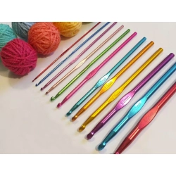 Zestaw szydełek szydełka 12 sztuk do szydełkowania 2 - 8 mm komplet