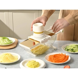 Szatkownica tarka do warzyw ręczna krajalnica wielofunkcyjna 6 ostrzy