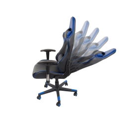 Fotel gamingowy kubełkowy obrotowy biurowy gracza