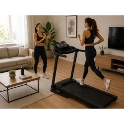 Bieżnia elektryczna treningowa fitness domowa bluetooth 12 km/h 120 kg