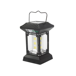 Lampa solarna z czujnikiem zmierzchu ruchu 5 trybów 60 led cob z pilotem