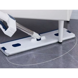 Mop płaski mikrofibry ze ściągaczką składanym wiadrem rozkładany do podłóg