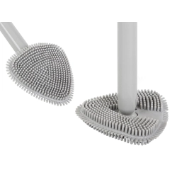 Silikonowa szczotka toaletowa do toalety wc do mycia pojemnik naścienny