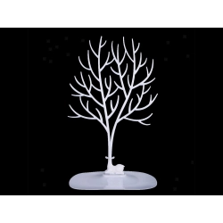 Szkatułka na biżuterię organizer ekspozytor zamsz