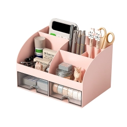 Przybornik organizer na biurko półki na kosmetyki drobiazgi szuflady szafka