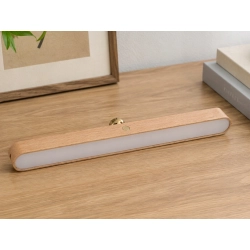 Lampka nocna ścienna magnetyczna LED kinkiet USB-C drewniana dotykowa