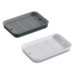 Taca kuchenna dwuwarstwowa ociekacz na naczynia warzywa owoce plastikowa