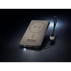 Powerbank szybkie ładowanie 5000 mah 20w usb-c usb-l qc 3.0 bezprzewodowy — zdjęcie 6