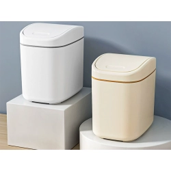 Mini kosz na śmieci do pokoju do łazienki pojemnik na biurko klapka 2 l