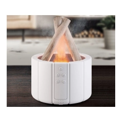 Nawilżacz powietrza usb dyfuzor z led rgb kominek mgiełka zapachowa ogień