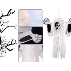 Duch zawieszka papierowa halloween duszek 3d składany z papieru dekoracja