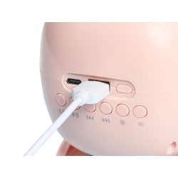 Głośnik bluetooth karaoke z mikrofonem led kolorowe kwadraty muzyka rgb