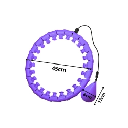Hula hop z obciążeniem odchudzające do ćwiczeń obręcz regulowana masująca