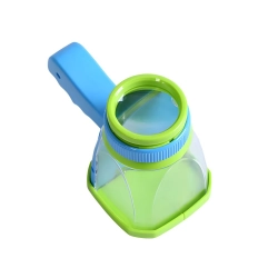 Lupa na owady do obserwacji owadów szkło powiększające pojemnik figurka