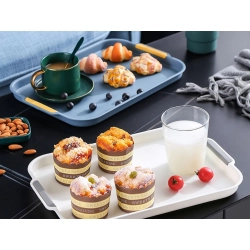 Taca kuchenna do serwowania śniadań napojów ciast deserów plastikowa
