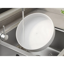Organizer obrotowy taca uniwersalna 25cm kuchnia łazienka przyprawy biała - zdjęcie 6