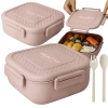 Lunchbox śniadaniówka pojemnik na śniadanie obiad z przegródkami i sztućcami Verk Group model 369559642