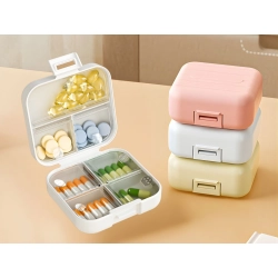 Pojemnik na leki organizer tabletek kapsuek 7 przegródek pudełko podróżne