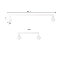 Wieszak na ręczniki łazienkowy naścienny kuchenny uchwyt regulowany