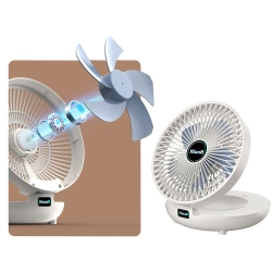 Wentylator biurkowy wiatrak składany bezprzewodowy klips biurkowy stojący