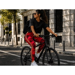 Legginsy damskie push up marmurkowe wysoki stan modelujące fitness s/m — zdjęcie 9