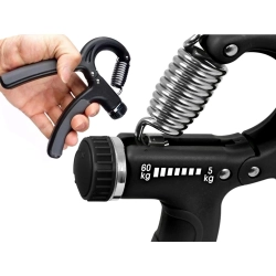 Ściskacz do ćwiczeń rąk dłoni gripper rehabilitacji z regulacją 5-60 kg