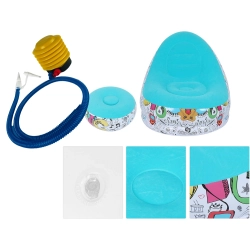 Fotel ogrodowy leżak dmuchany pompowany pufa na plażę podnóżek wygodny