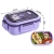 Lunchbox śniadaniówka pojemnik na śniadanie obiad z przegródkami sztućce — zdjęcie 7