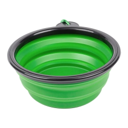 Miska silikonowa dla psa składana podróżna turystyczna karabińczyk 400ml