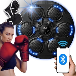 Tarcza bokserska trener boxu MMA USB Bluetooth z rękawicami bokserskimi