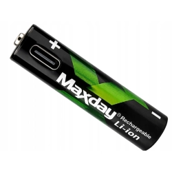 Akumulatorki baterie paluszki AAA Li-Ion 1,5V 660mWh 4 szt ładowane USB-C