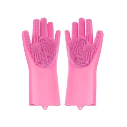Rękawice do mycia naczyń myjka kuchenne silikonowe