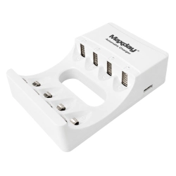 Ładowarka do akumulatorków AA i AAA USB-C LED 4 sloty szybkie ładowanie Verk Group