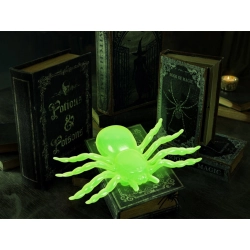 Pająk halloween 2 szt duże dekoracja straszne pająki 11cm fluorescencyjny
