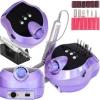 Frezarka do paznokci manicure pedicure 80W profesjonalna mocna + frezy 6 sztuk