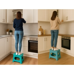 Taboret składany plastikowy stołek kuchenny podnóżek podręczny wytrzymały