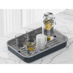 Taca kuchenna dwuwarstwowa ociekacz na naczynia warzywa owoce plastikowa