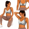 Biustonosz sportowy damski push up modelujący bezszwowy wkładki rozmiar m Biustonosz sportowy damski push up modelujący bezszwowy wkładki rozmiar m