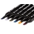 Markery alkoholowe touch zestaw 168 szt flamastry mazaki dwustronne etui