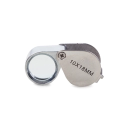 Lupa kieszonkowa jubilerska składana 20x 18mm stal