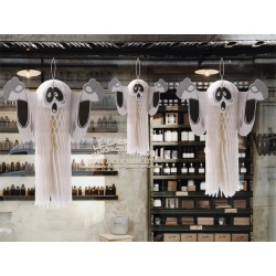 Duch zawieszka papierowa halloween duszek 3d składany z papieru dekoracja