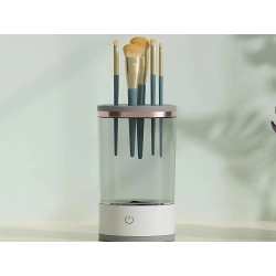 Myjka stojak do czyszczenia mycia suszenia pędzli gąbek kosmetycznych usb — zdjęcie 3