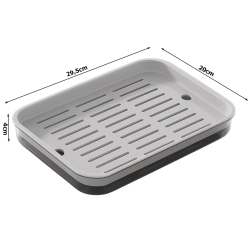 Taca kuchenna dwuwarstwowa ociekacz na naczynia warzywa owoce plastikowa