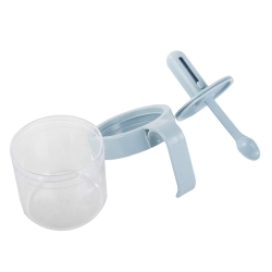 Pojemnik na przyprawy kuchenne z łyżką do żywności kubek z uchem zamykany