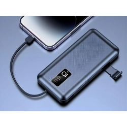 Powerbank power bank 10000 mah usb-c usb microusb lighting kable wbudowane