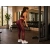 Legginsy damskie push up modelujące długie wysoki stan fitness bordowe l/xl — zdjęcie 12