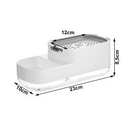 Dozownik na płyn do naczyń kuchenny do zlewu kuchennego dozownik gąbka